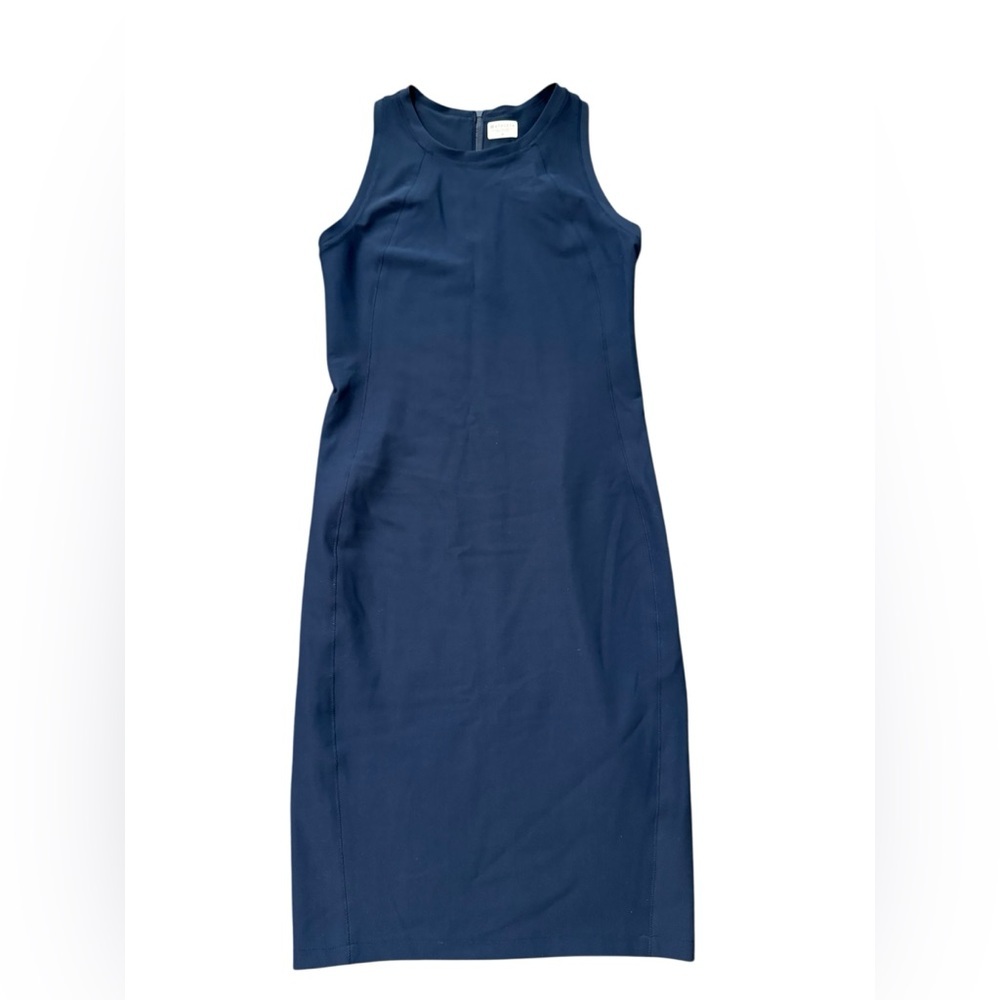 Athleta Racer Back, Top Zip Blue Athletic Dress small